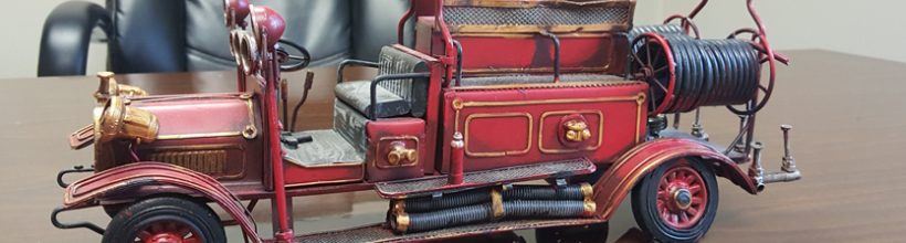 Model Antique Fire Engine
