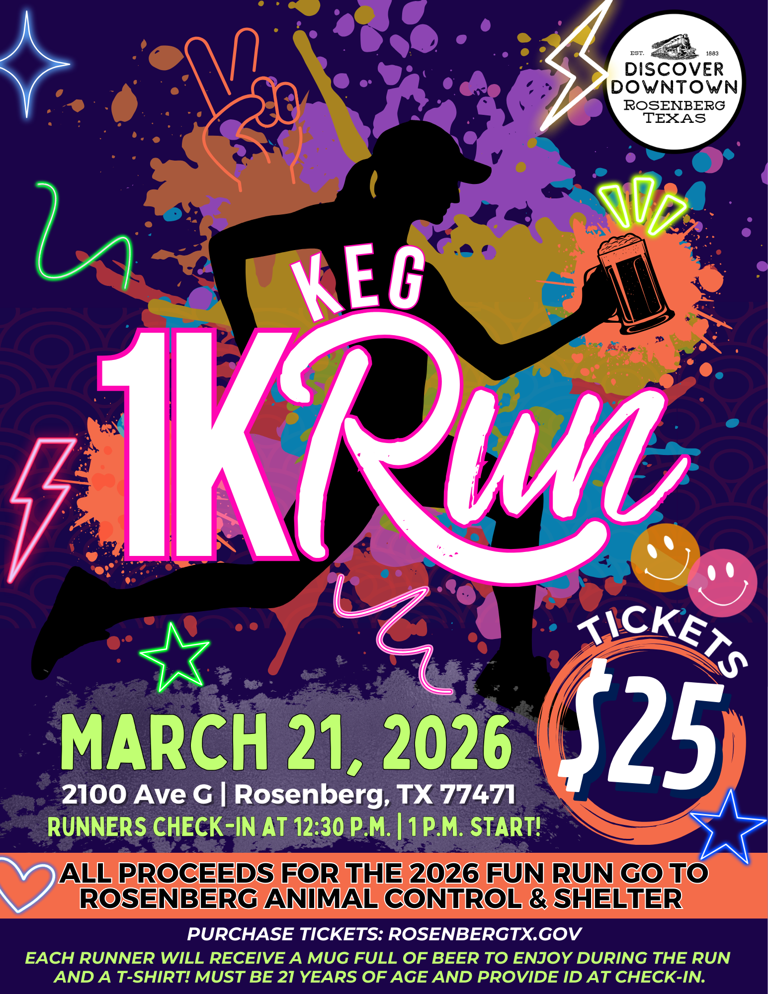 The 2nd annual Keg Run will take place on Saturday, March 21, 2026