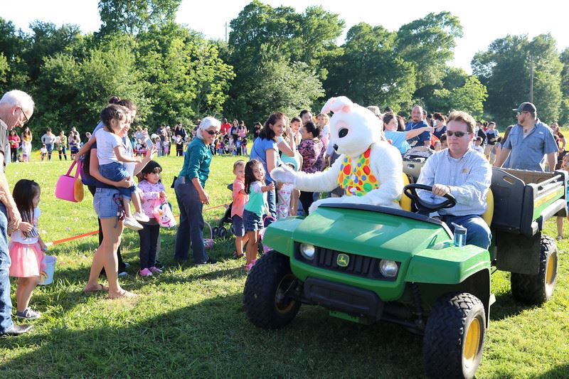 Easter Bunny Riding in a Gator