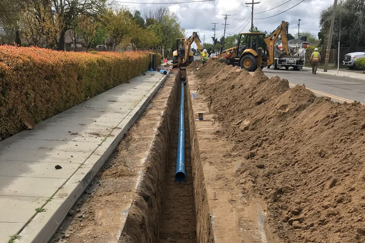 water main install example